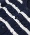 Babies' Cable Knit Cardigan SMOKING blue/MARSHMALLOW white