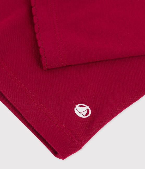 Children's Unisex Long-Sleeved T-Shirt SANGRIA red