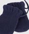 Plain knitted baby mittens with fleece lining SMOKING