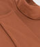 Women's Iconic Cotton Roll Neck T-Shirt CINA brown