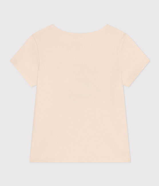 Girls' Lightweight Jersey T-Shirt AVALANCHE white/MULTICO