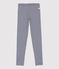 Girls' Elastane Jersey Leggings blue/white