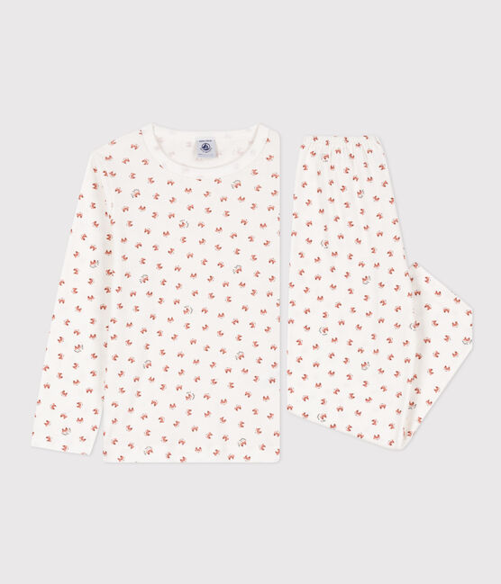 Children's Unisex Fox Cotton Pyjamas MARSHMALLOW white/MULTICO white