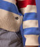 Children's Unisex Stripy Cotton Pullover AVALANCHE white/EDNA /PEPS