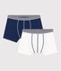 Boys' Organic Cotton and Elastane Boxer Shorts - 2-Pack