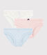 Girls' Multicoloured Spotted Organic Cotton Briefs - 3-Pack