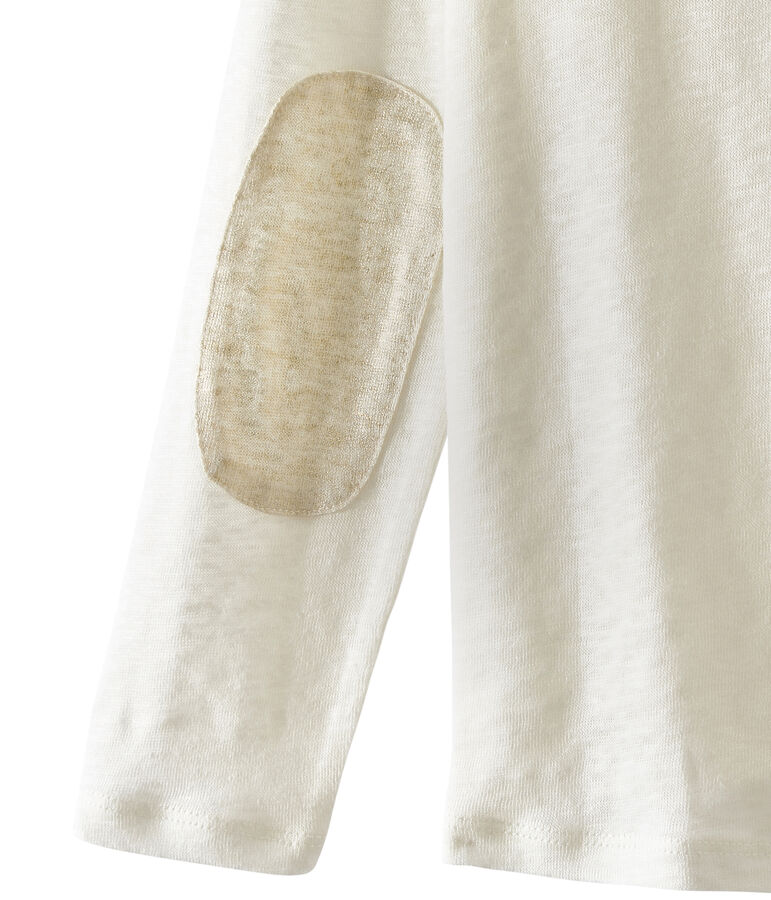 Girl's cardigan LAIT white/OR yellow