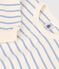 Babies' Cotton Sailor Striped Sweatshirt AVALANCHE white/SKY CHINE