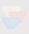 Girls' Multicoloured Spotted Organic Cotton Briefs - 3-Pack variante 1