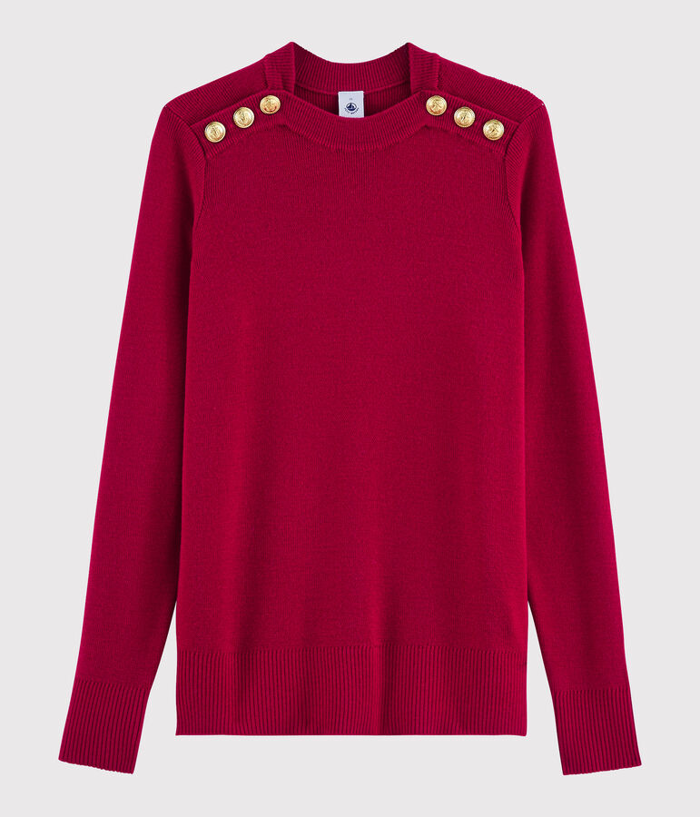 Women's woollen jumper red