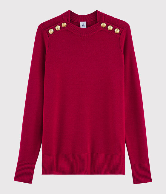 Women's woollen jumper TERKUIT red