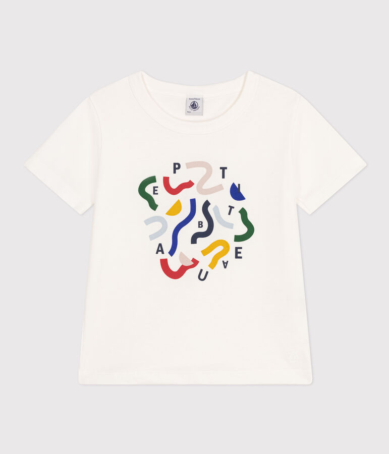 Boys' Printed Lightweight Jersey T-shirt white