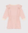 Girls' long-sleeved tube knit dress AVALANCHE pink/ROSELINE