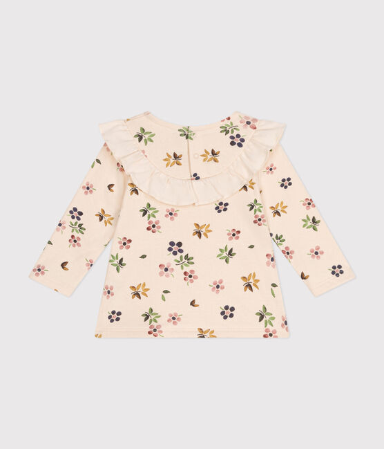 Babies' tube-knit blouse AVALANCHE white/MULTICO