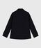 Women's woolen broadcloth pea coat SMOKING blue