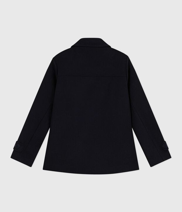 Women's woolen broadcloth pea coat SMOKING