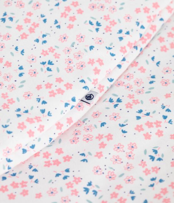 Babies' 2 TOG floral-print cotton sleeping bag MARSHMALLOW white/MULTICO white