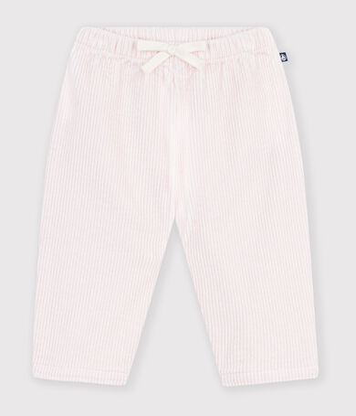 Babies' plain corduroy trousers