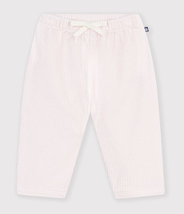 Babies' plain corduroy trousers BARELY