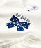 Girls' Spotted Organic Cotton Pyjamas MARSHMALLOW white/MEDIEVAL blue
