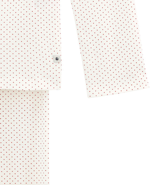 Girl's pyjamas MARSHMALLOW white/TERKUIT red