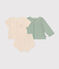 Babies' Lightweight Jersey Outfit - 3-Piece Set AVALANCHE white/MULTICO