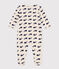 Navy Whale Velour Sleepsuit MONTELIMAR beige/MEDIEVAL blue