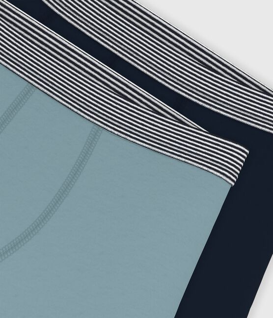 Pack of children's boxers in plain cotton and elastane variante 2