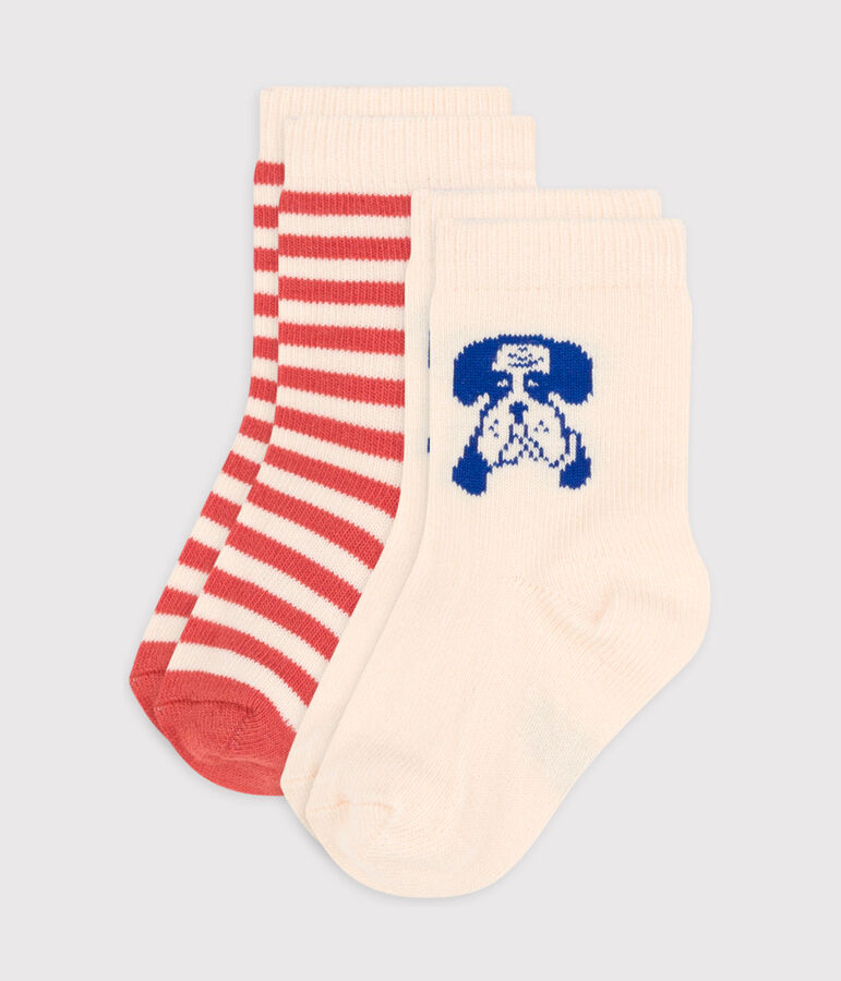Babies' Dog Patterned Socks - 2-Pack multicolor