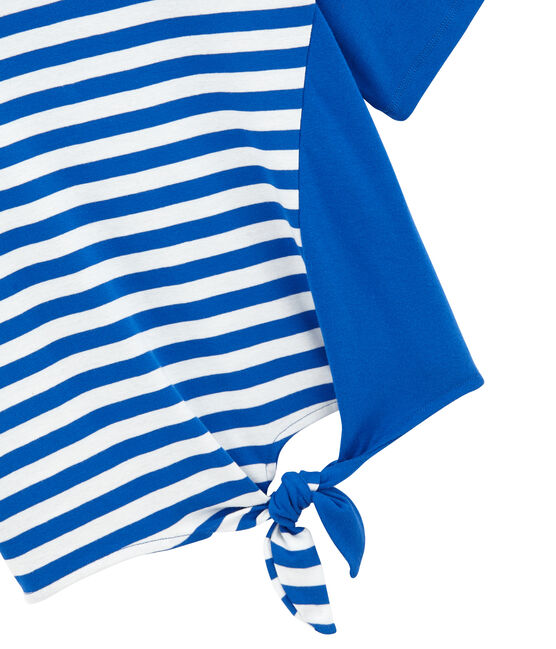 Short-sleeved T-shirt PERSE blue/MARSHMALLOW white