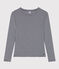 Women's Iconic Cotton Round Neck T-Shirt SMOKING blue/MARSHMALLOW white