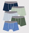 Children's Plain Cotton Boxers - 5-Pack variante 1