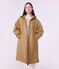 Women's long raincoat in two colours LATTE