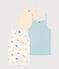 Children's printed cotton tank tops - 3-pack variante 1