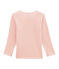 Little girl's long sleeved tee-shirtin wool and cotton JOLI pink
