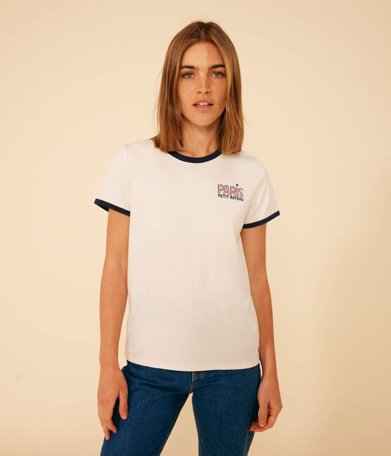 The Straight Paris Cotton T-Shirt for Women AVALANCHE Ecru