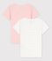 Girls' Mini Star Patterned Short-Sleeved Organic Cotton T-Shirts - 2-Pack variante 1