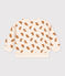 Babies' Owl Patterned Cotton Sweatshirt AVALANCHE white/ECUREUIL