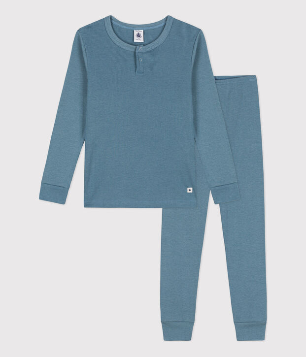 Children's Unisex Cotton/Lyocell Pyjamas blue