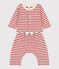 Stripy Cotton Terry Clothing - 2-Piece Set AVALANCHE white/STOP