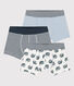 Boys' Snail Patterned Cotton Boxer Shorts - 3-Pack