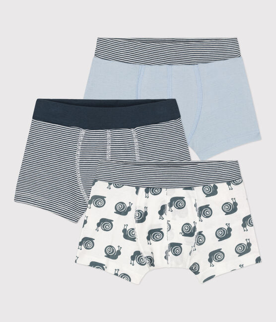 Boys' Snail Patterned Cotton Boxer Shorts - 3-Pack variante 1