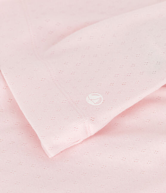 Children's short cotton pyjamas FLEUR pink