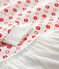 Girls' Graphic Floral Print Organic Cotton Nightdress MARSHMALLOW white/SPICY