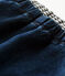 Unisex baby trousers in denim effect lined knit DENIM BLEU FONCE CN blue