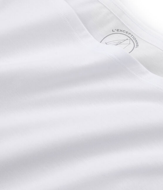 Women's Short-Sleeved Cotton Sea Island T-Shirt ECUME white