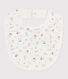 Newborn's printed cotton bib