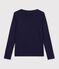 Women's sailor collared cotton T-shirt with long sleeves SMOKING
