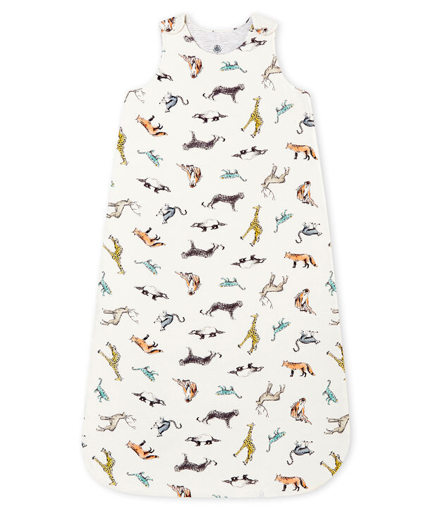 Baby boy's sleeping bag white/multicolor