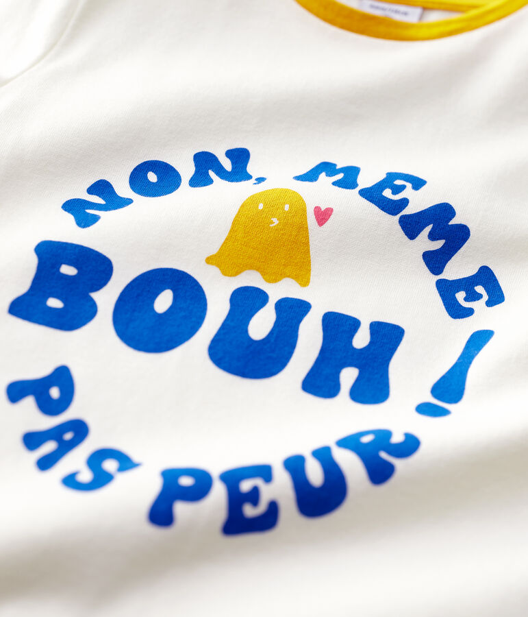 Girls' Short-Sleeved Cotton T-Shirt white